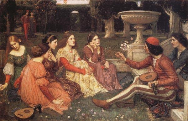 John William Waterhouse A  Tale from the Decameron Germany oil painting art
